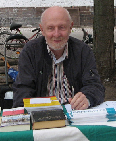Gerd Bussing beim Sommerfest auf dem Esperantoplatz 2015